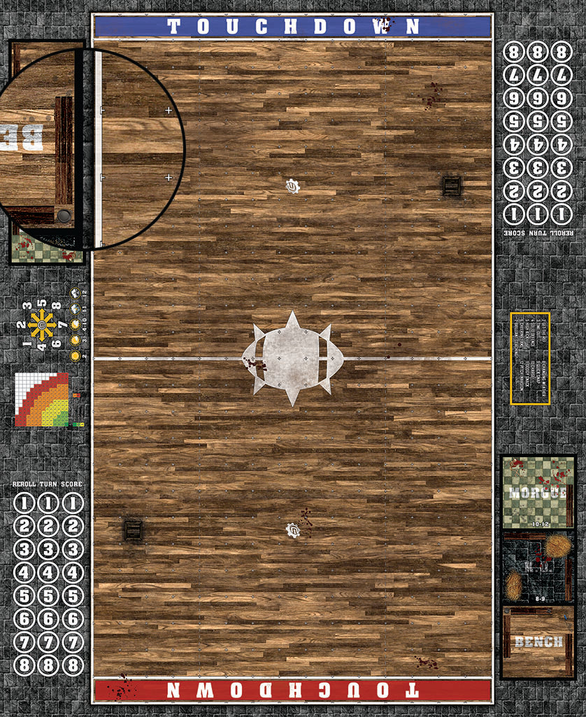 Mats by Mars:  Tavern Fantasy Football Play Mat / Pitch