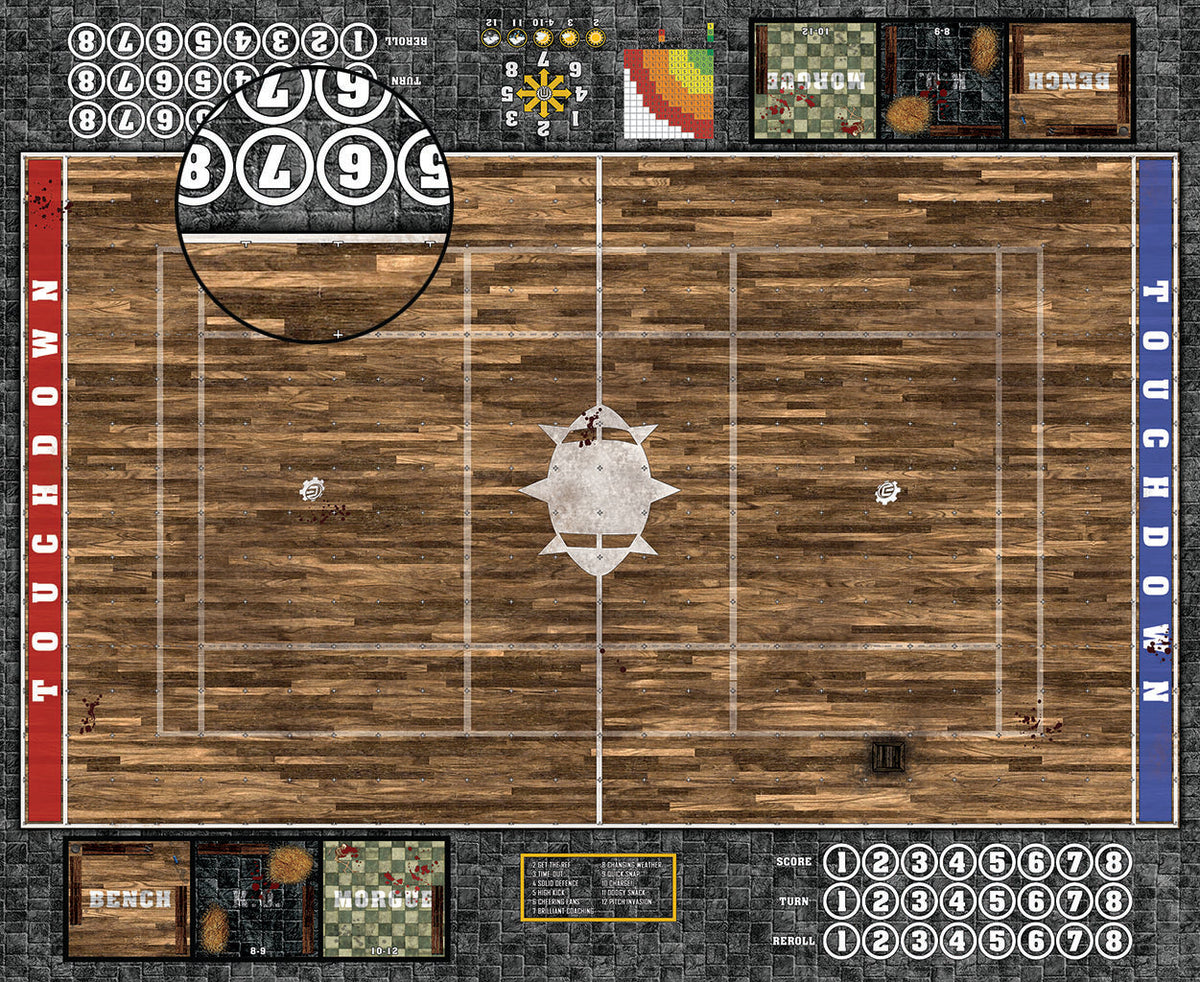 Mats by Mars:  Tavern Fantasy Football Play Mat / Pitch