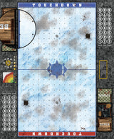 Mats by Mars:  Frosty Cobbles Fantasy Football Play Mat / Pitch