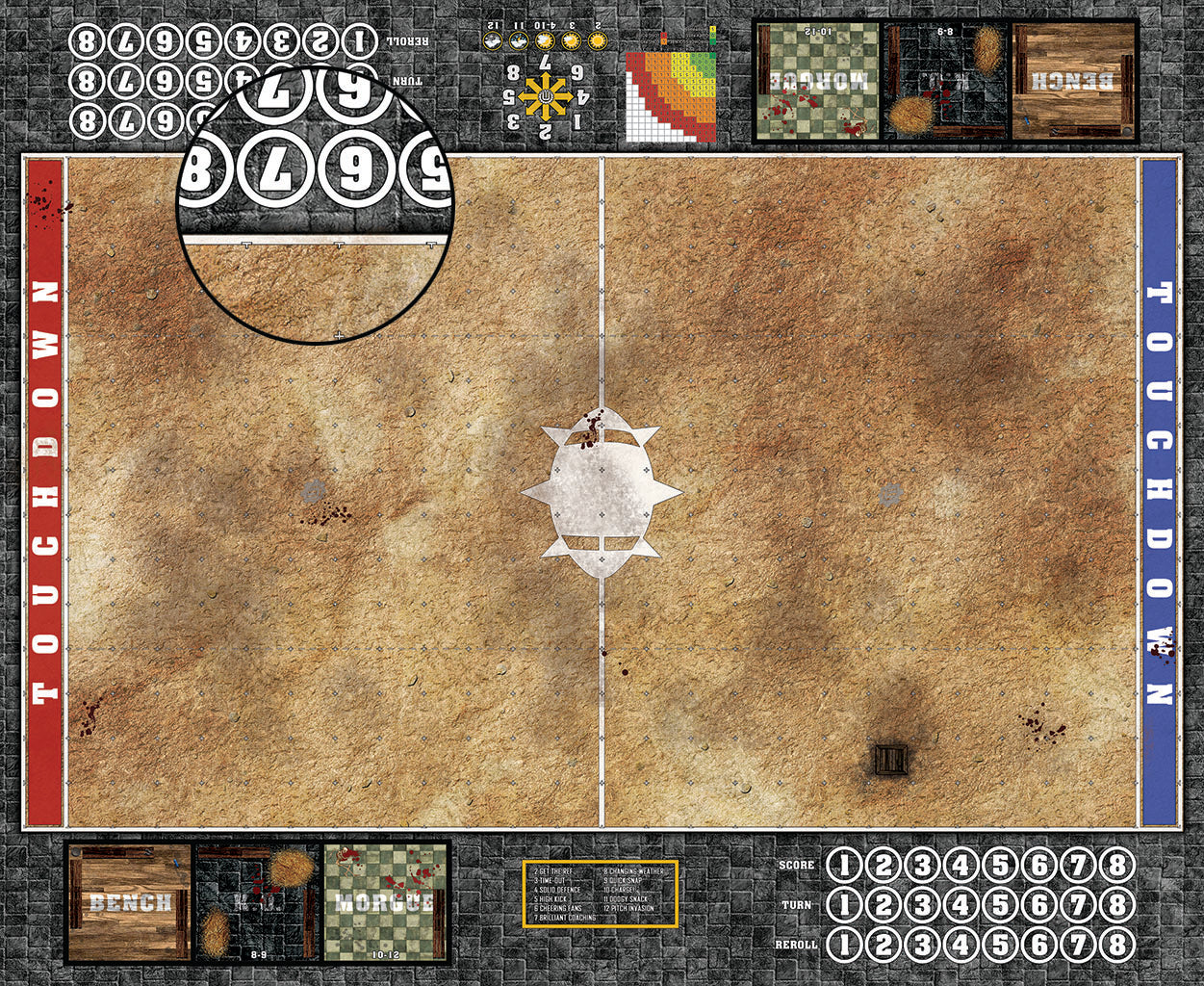 Mats by Mars:  Swallowing Sand Fantasy Football Play Mat / Pitch