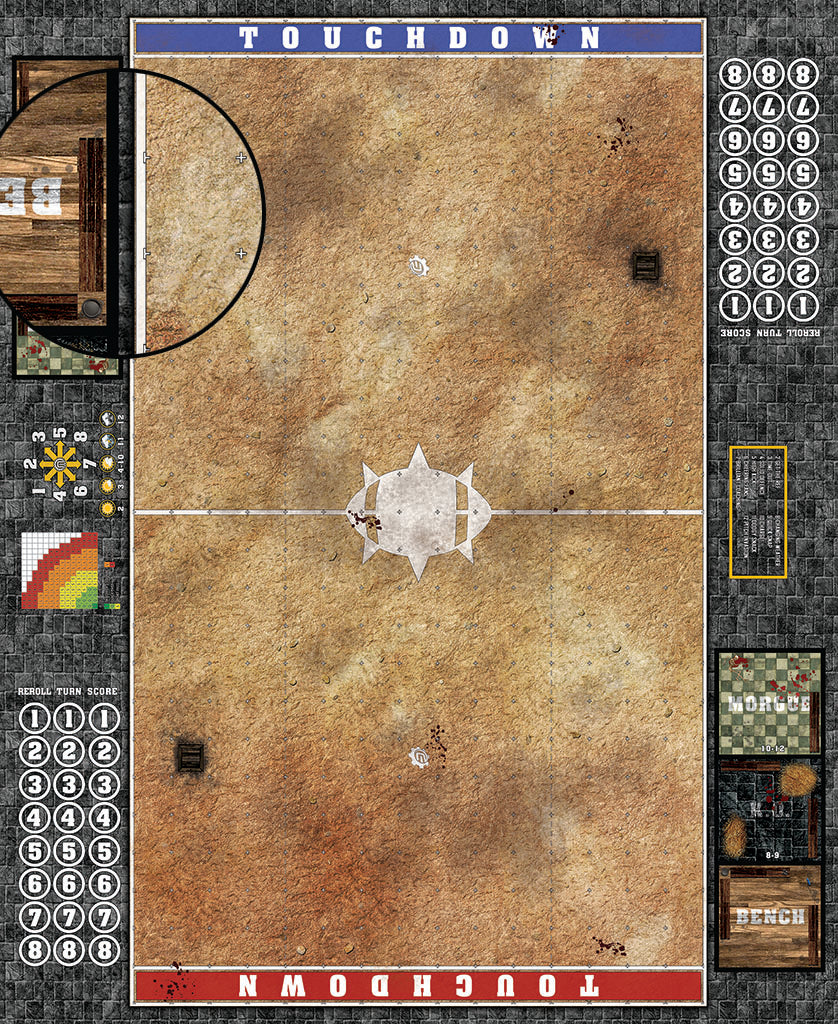 Mats by Mars:  Swallowing Sand Fantasy Football Play Mat / Pitch