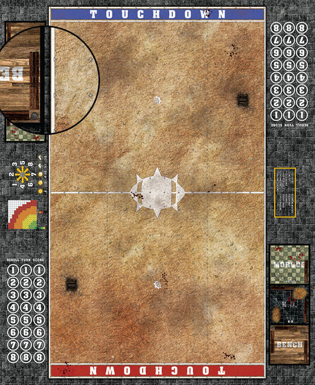 Mats by Mars:  Swallowing Sand Fantasy Football Play Mat / Pitch