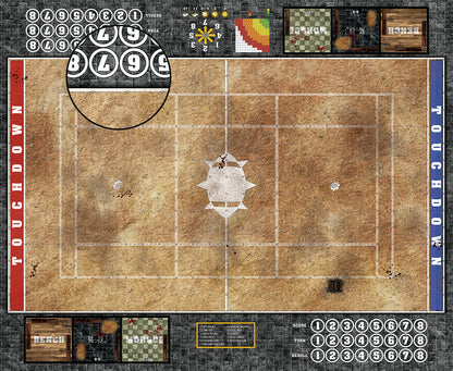Mats by Mars:  Swallowing Sand Fantasy Football Play Mat / Pitch