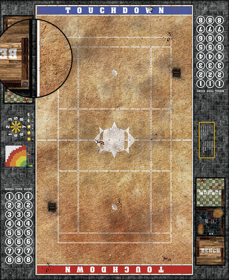 Mats by Mars:  Swallowing Sand Fantasy Football Play Mat / Pitch