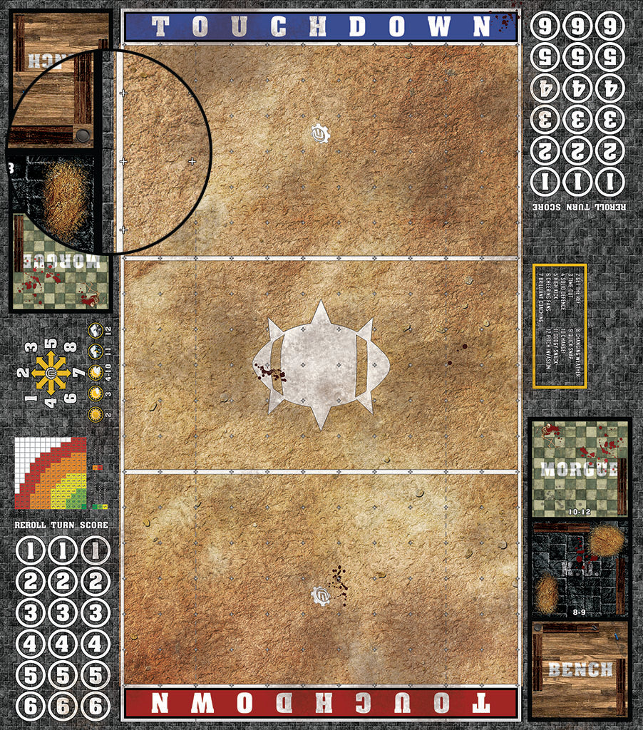 Mats by Mars:  Swallowing Sand Fantasy Football Play Mat / Pitch
