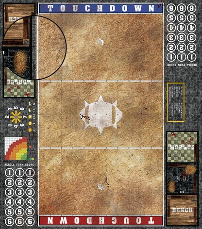 Mats by Mars:  Swallowing Sand Fantasy Football Play Mat / Pitch