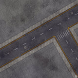 Mats by Mars: Crime Alley (Intersection) Tabletop Wargaming Play Mat