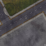 Mats by Mars: Park Avenue (Intersection) Tabletop Wargaming Play Mat