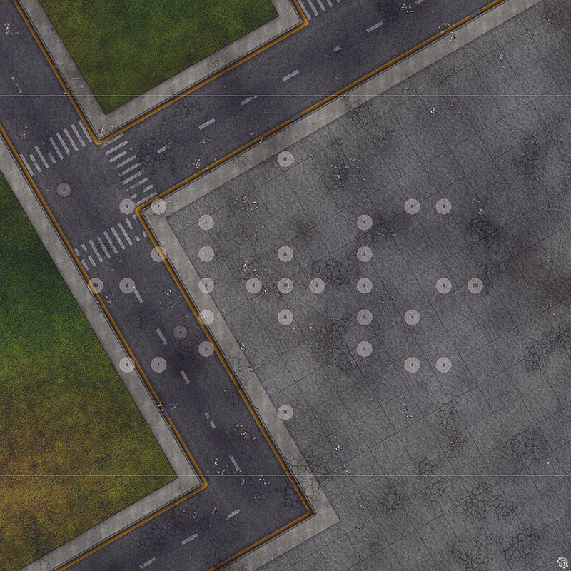 Mats by Mars: Park Avenue (Bend Rd) Tabletop Wargaming Play Mat