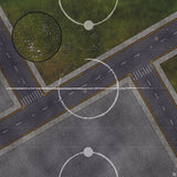 Mats by Mars: Park Avenue (Intersection) Tabletop Wargaming Play Mat