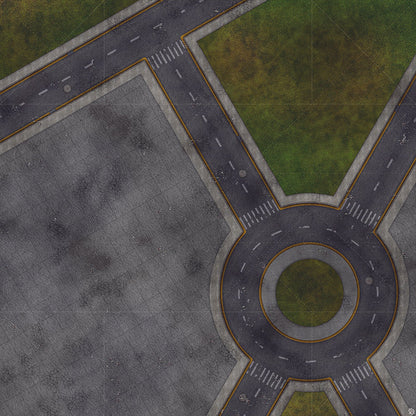 Mats by Mars: Park Avenue (Circle) Tabletop Wargaming Play Mat