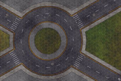 Mats by Mars: Park Avenue (Circle) Tabletop Wargaming Play Mat