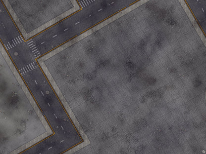 Mats by Mars: Crime Alley (Bend Rd) Tabletop Wargaming Play Mat
