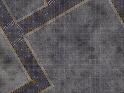 Mats by Mars: Crime Alley (Bend Rd) Tabletop Wargaming Play Mat