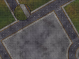 Mats by Mars: Park Avenue (Intersection) Tabletop Wargaming Play Mat