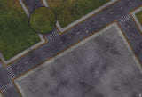 Mats by Mars: Park Avenue (Intersection) Tabletop Wargaming Play Mat