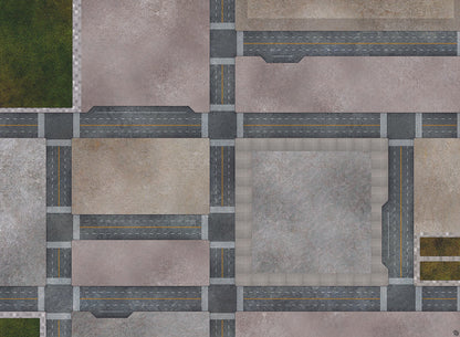 Mats by Mars: Streets of Justice A Tabletop Wargaming Play Mat