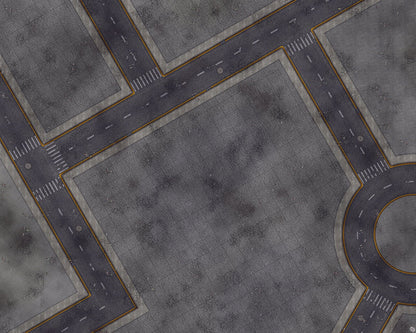 Mats by Mars: Crime Alley (Bend Rd) Tabletop Wargaming Play Mat