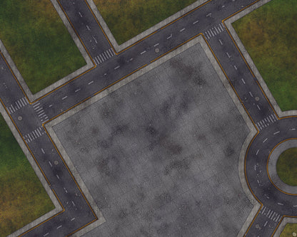 Mats by Mars: Park Avenue (Bend Rd) Tabletop Wargaming Play Mat