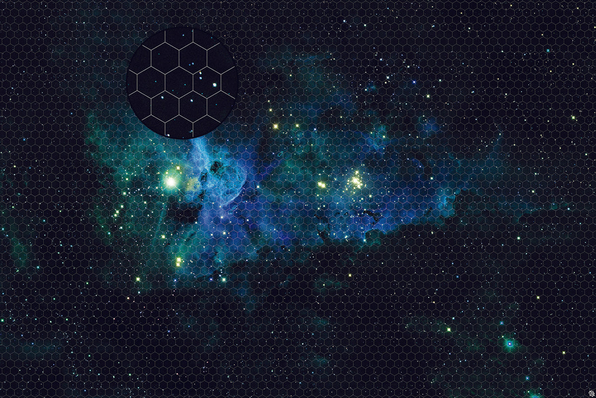 Mats by Mars: Nebula Storm Tabletop Wargaming Space Play Mat