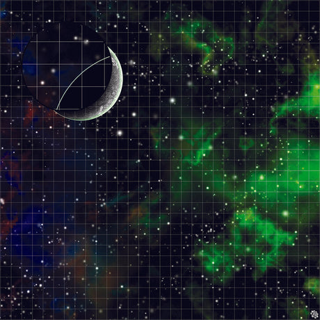 Mats by Mars: Emerald Cloud Tabletop Wargaming Space Play Mat