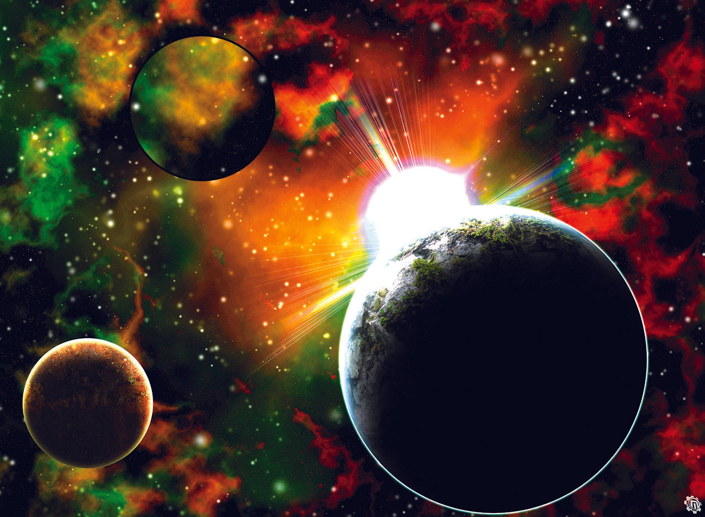 Mats by Mars: Blue Star Eclipse Tabletop Wargaming Space Play Mat