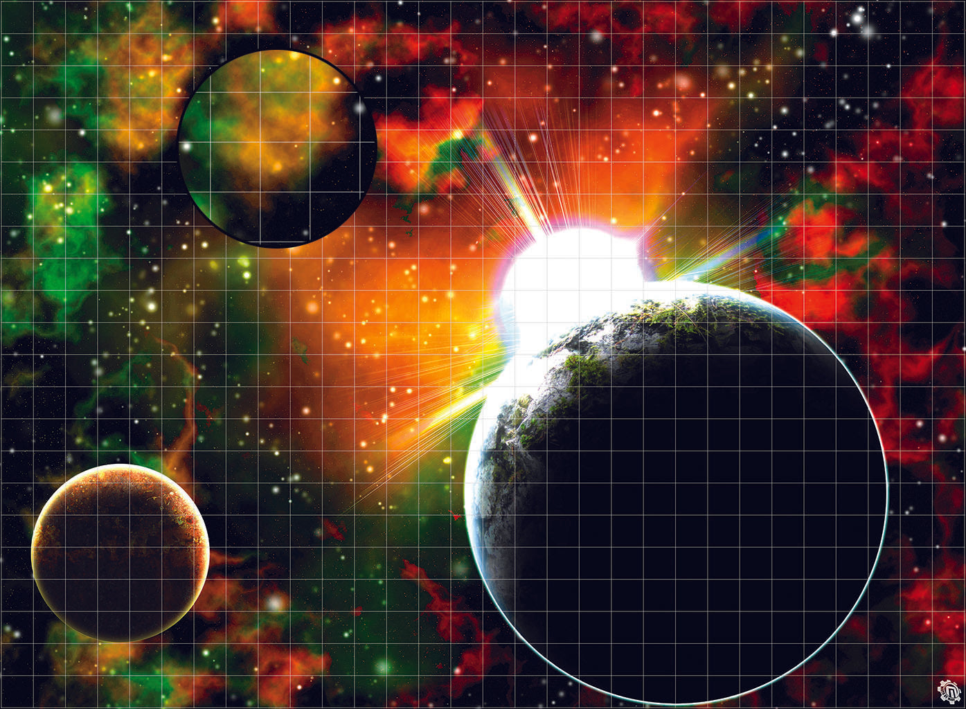 Mats by Mars: Blue Star Eclipse Tabletop Wargaming Space Play Mat