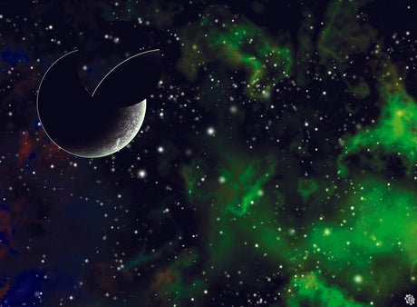 Mats by Mars: Emerald Cloud Tabletop Wargaming Space Play Mat