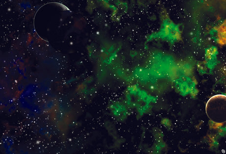 Mats by Mars: Emerald Cloud Tabletop Wargaming Space Play Mat