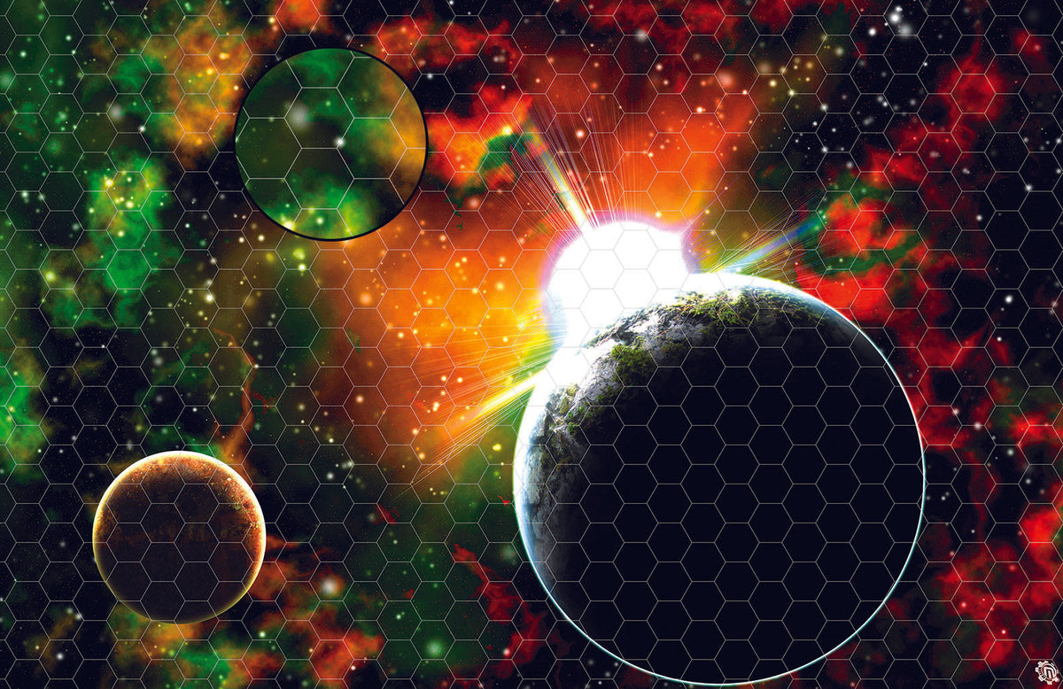 Mats by Mars: Blue Star Eclipse Tabletop Wargaming Space Play Mat