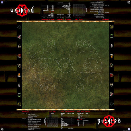 GCT Studios BUSHIDO PlayerAid Play Mat by Mats by Mars