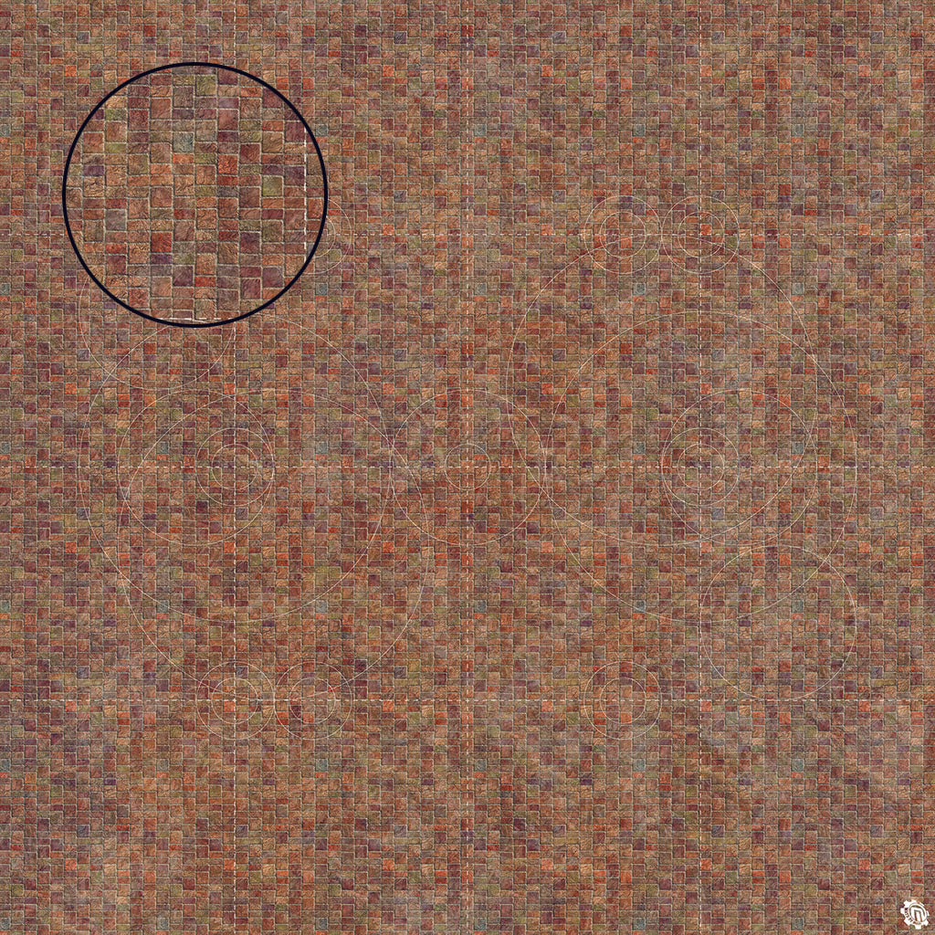 Mats by Mars: Sett in Stone (Red) Tabletop Wargaming Play Mat