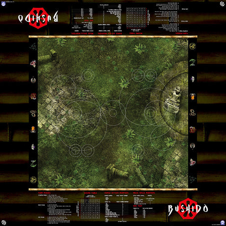 GCT Studios BUSHIDO PlayerAid Play Mat by Mats by Mars