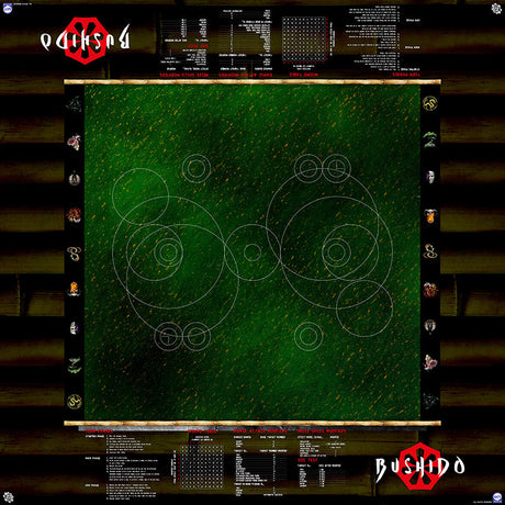 GCT Studios BUSHIDO PlayerAid Play Mat by Mats by Mars