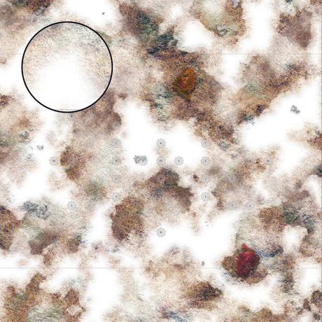 Mats by Mars: Snowy Tundra Tabletop Wargaming Play Mat