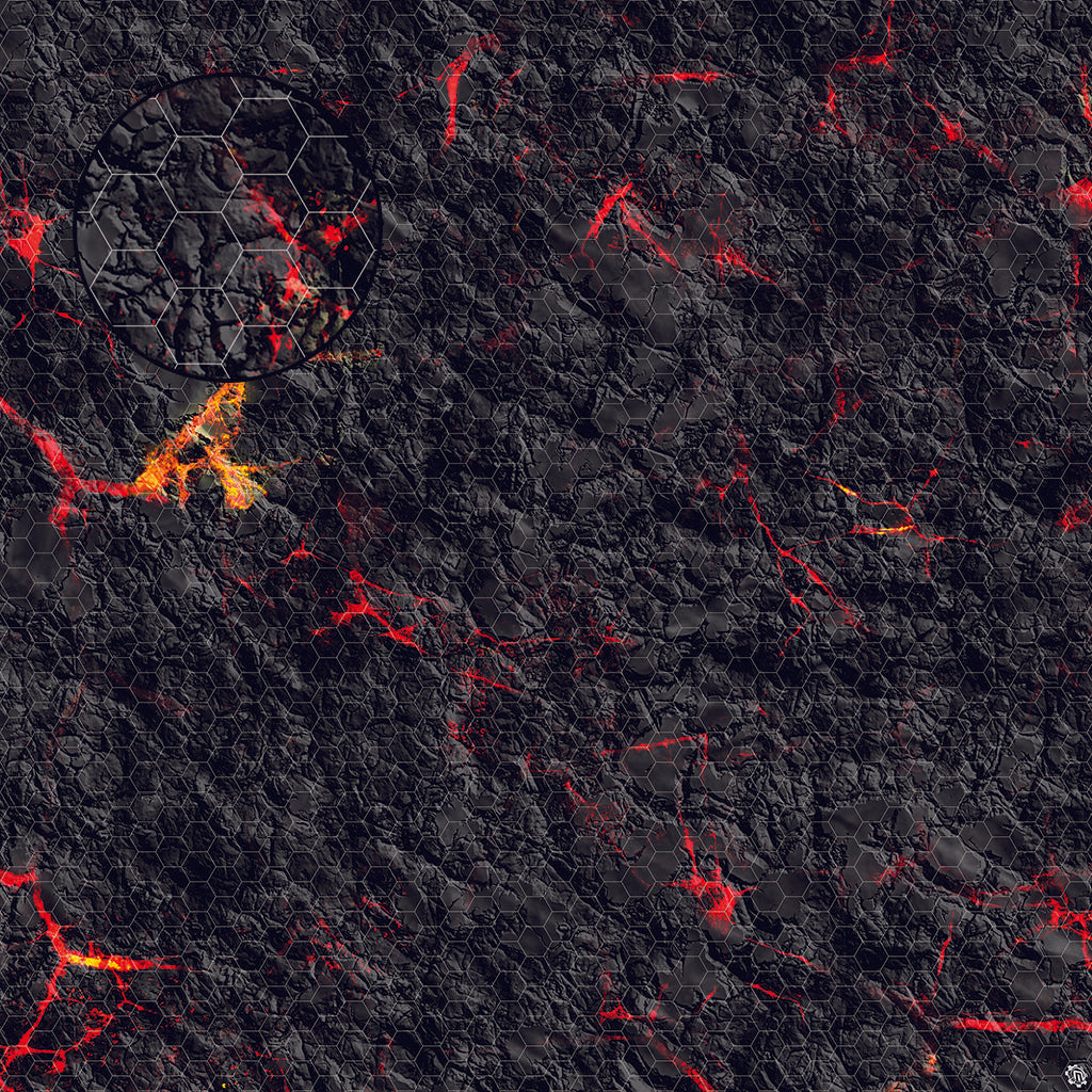 Mats by Mars: Molten Crust Tabletop Wargaming Play Mat