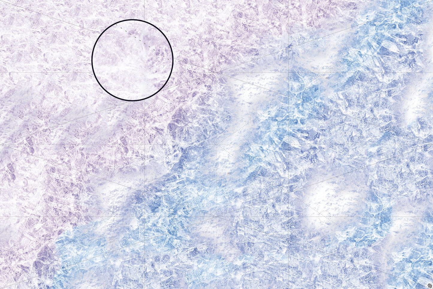 Mats by Mars: Frozen Lake Tabletop Wargaming Play Mat
