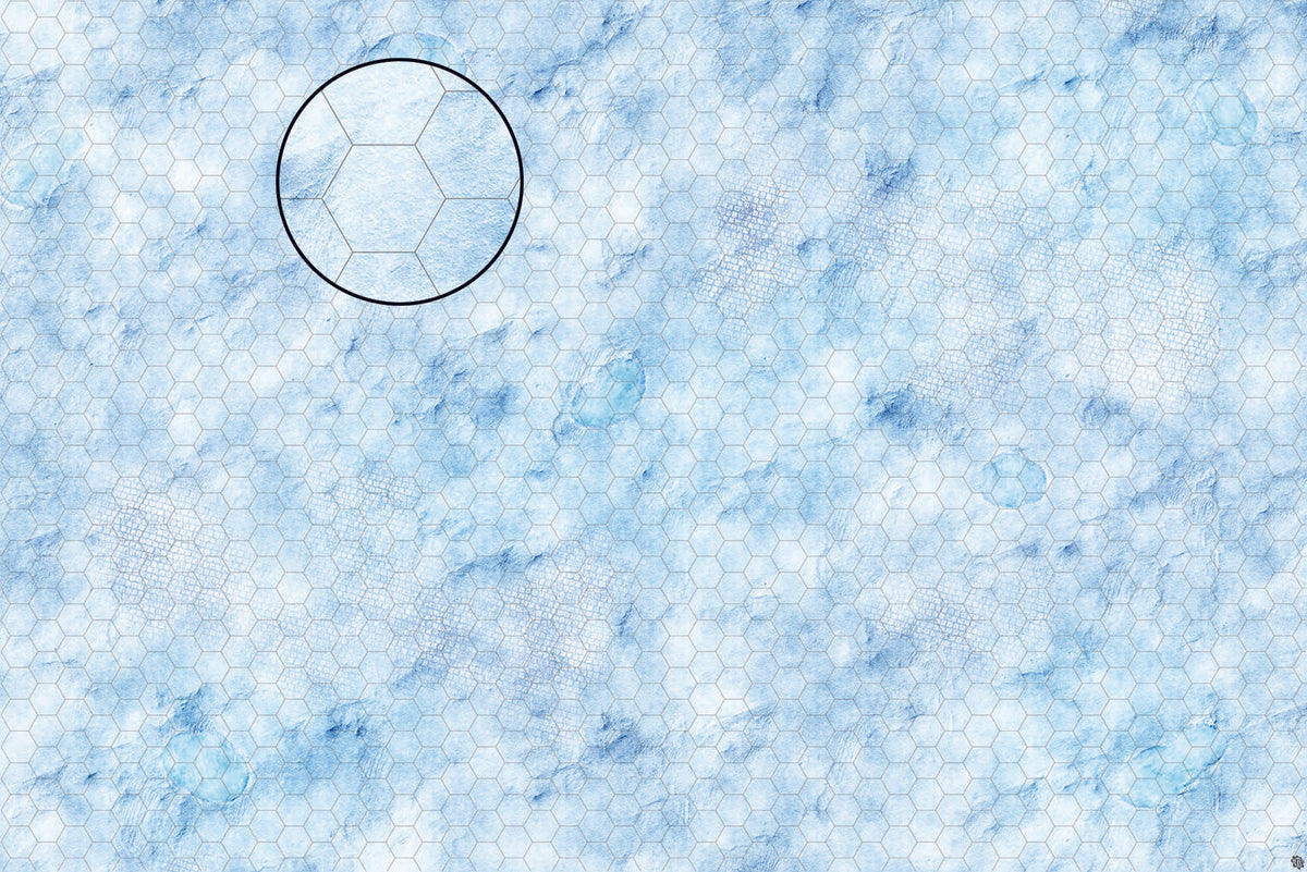 Mats by Mars: Frosty Cobbles Tabletop Wargaming Play Mat