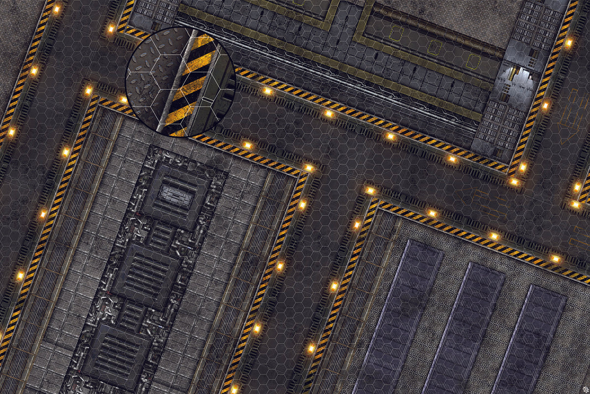 Mats by Mars: Factory Floor Tabletop Wargaming Play Mat