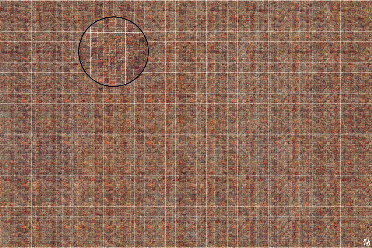 Mats by Mars: Sett in Stone (Red) Tabletop Wargaming Play Mat