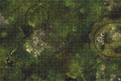 Mats by Mars: Forgotten Temple (Basin) Tabletop Wargaming Play Mat
