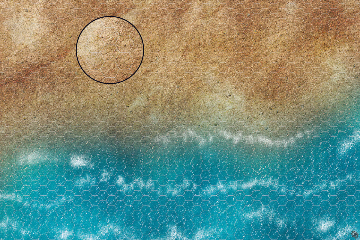 Mats by Mars: Treasure Beach Tabletop Wargaming Play Mat