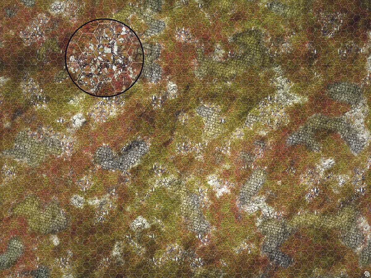 Mats by Mars: Abandoned City Tabletop Wargaming Play Mat