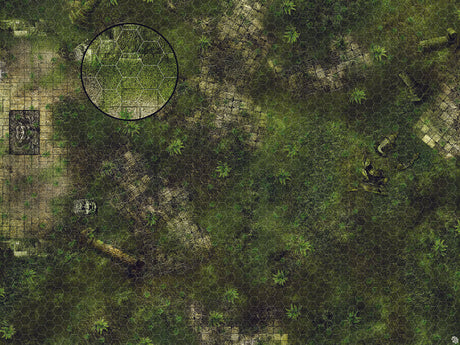 Mats by Mars: Forgotten Temple (Altar) Tabletop Wargaming Play Mat