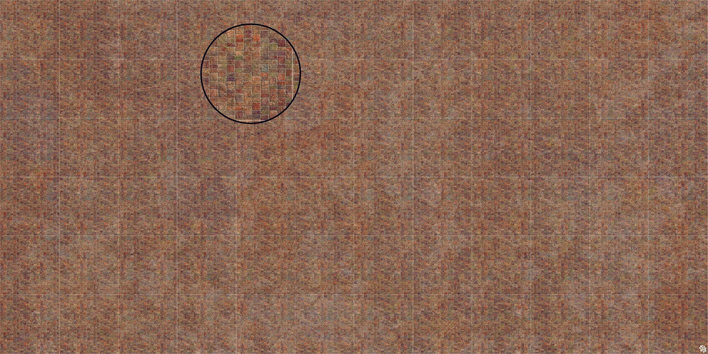 Mats by Mars: Sett in Stone (Red) Tabletop Wargaming Play Mat