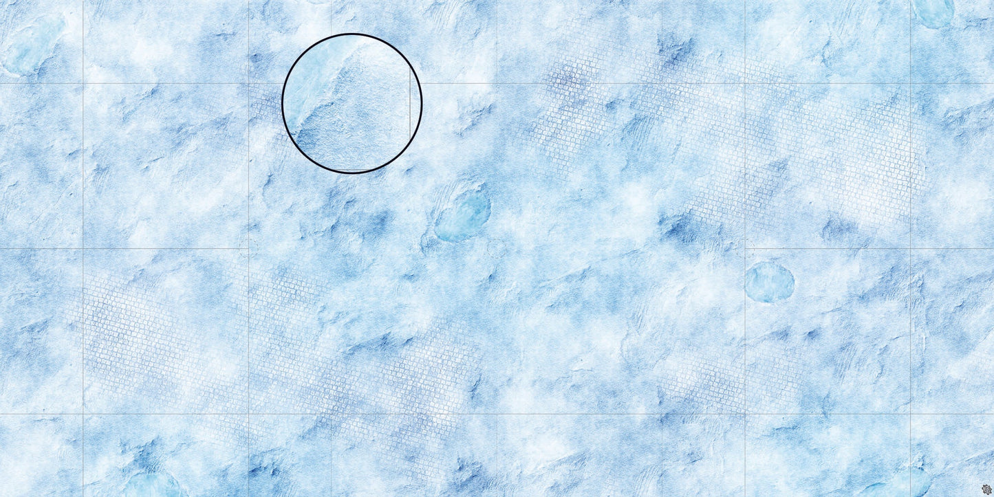 Mats by Mars: Frosty Cobbles Tabletop Wargaming Play Mat