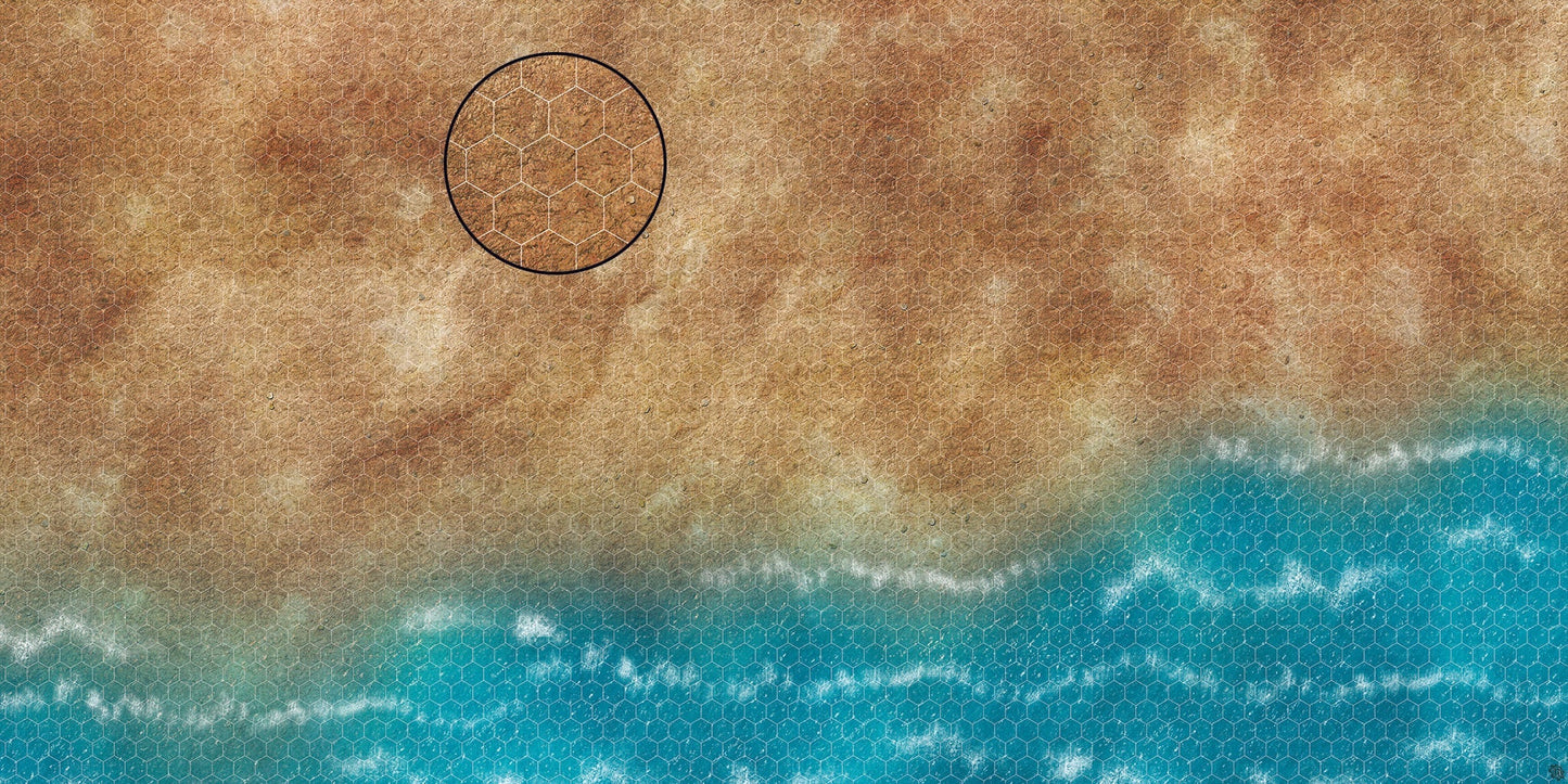 Mats by Mars: Treasure Beach Tabletop Wargaming Play Mat
