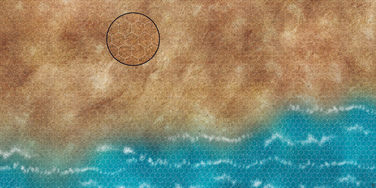 Mats by Mars: Treasure Beach Tabletop Wargaming Play Mat
