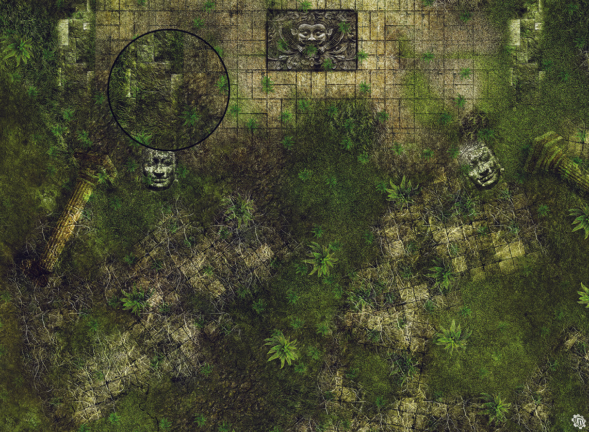 Mats by Mars: Forgotten Temple (Altar) Tabletop Wargaming Play Mat