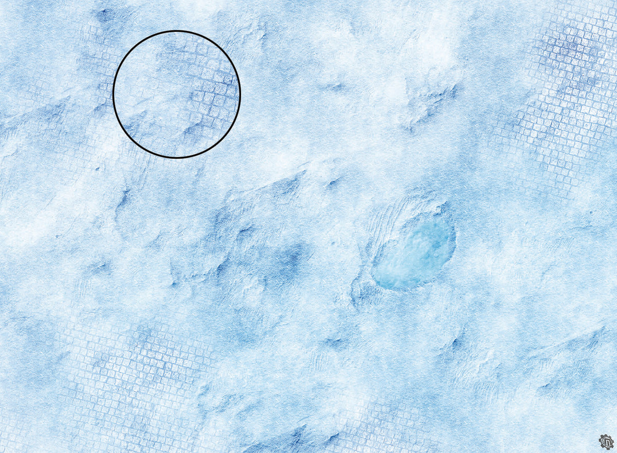 Mats by Mars: Frosty Cobbles Tabletop Wargaming Play Mat